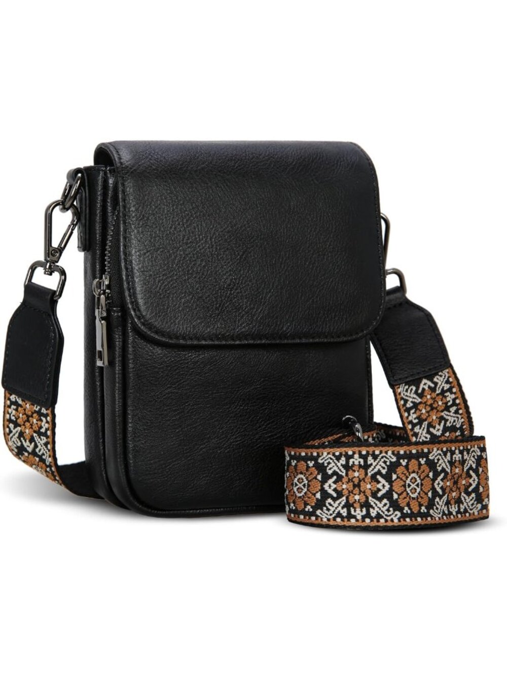 Stylish Small Leather Crossbody Bag for Women | RFID Phone Purse with Card Slot